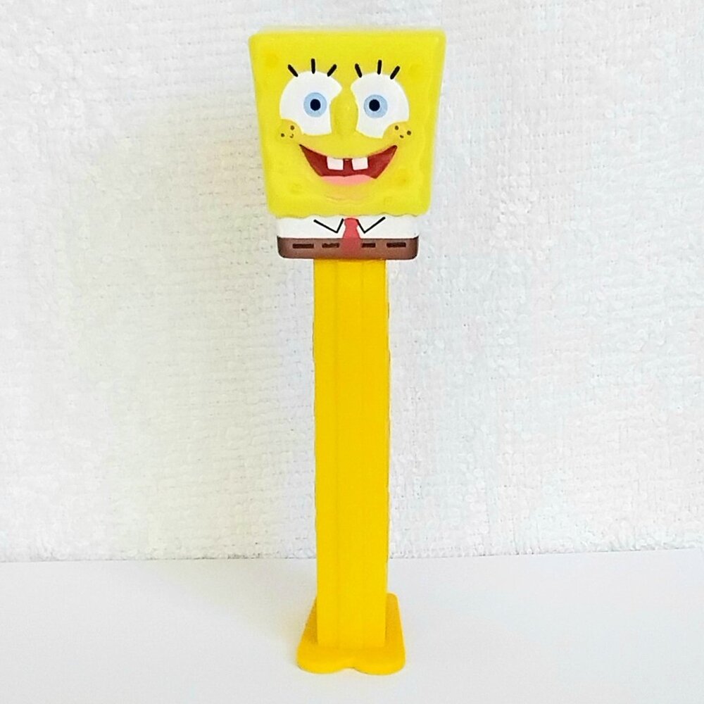 4/$20 NM/M Nickelodeon Sponge Bob on Yellow PEZ Dispenser!!